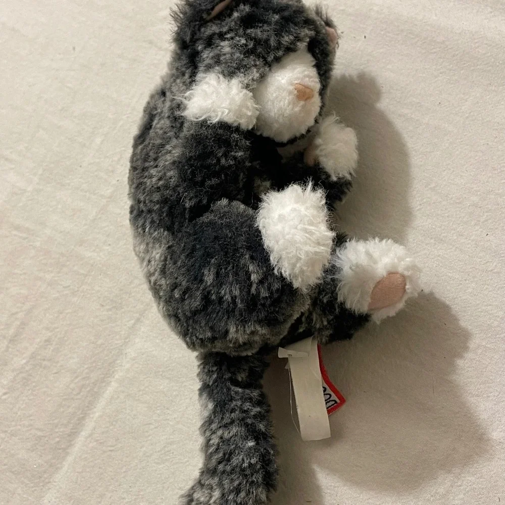 Douglas Plush Kitten Stuffed‎ Animal Gray White Kitten Toy Kids Cat